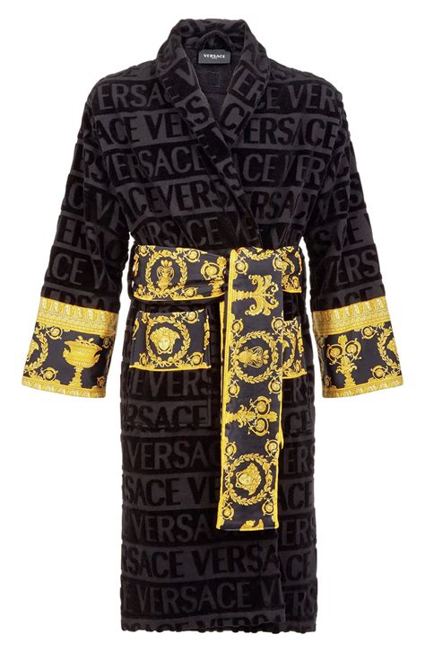 versace robe fit|versace housecoat.